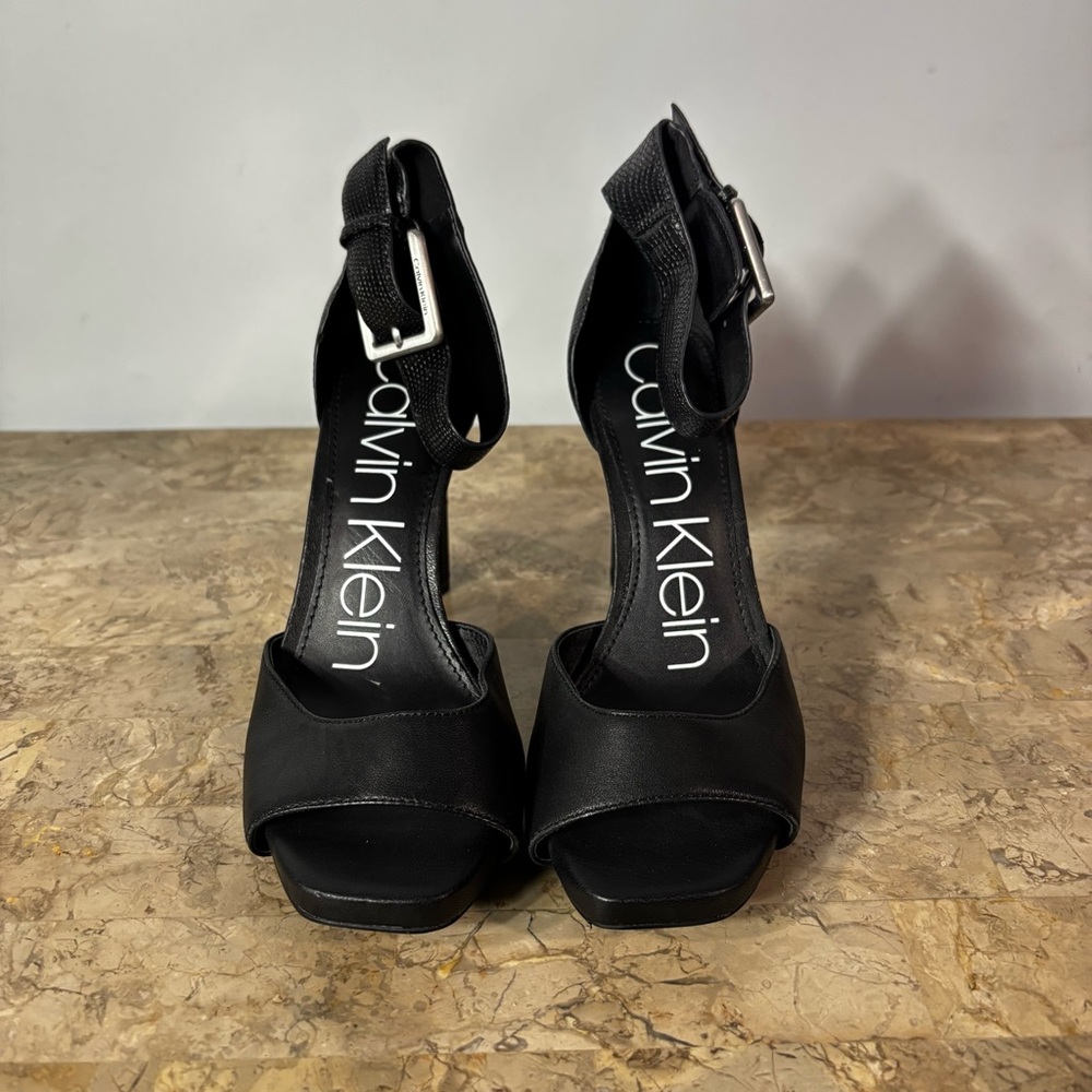 Calvin Klein Marinda Halo Strap Heels Size 6